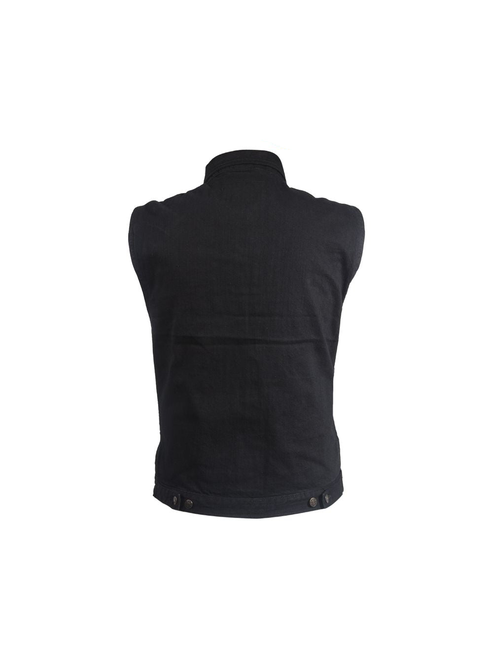 Mens Black Denim Gun Pocket Vest