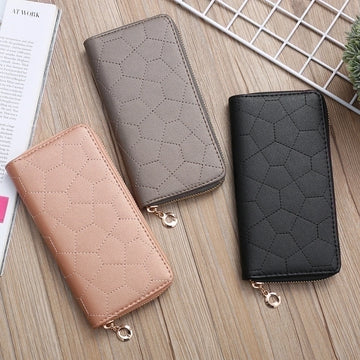 New Fashion Clutch with Geometric Sewing Thread Pattern